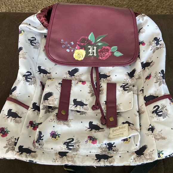 Loungefly Handbags - Harry Potter Loungefly canvas drawstring backpack